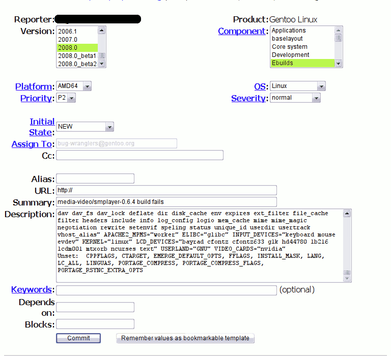 Gentoo Bugzilla
